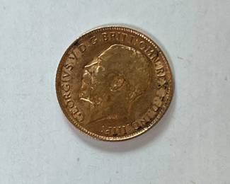 1914 22k British Gold Sovereign Coin