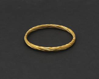 14k Yellow Gold Bangle Bracelet