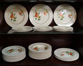Vintage Royal Doulton Dinner Set Featuring The Art Deco "Gem" Pattern