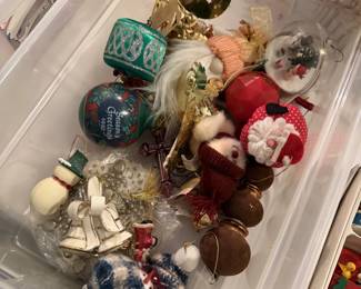 Various Christmas Ornaments
