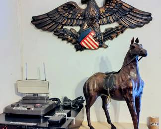 Leather horse