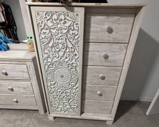 Bedroom 4- beautiful decorative chest, mirror and drawer, nightstand set