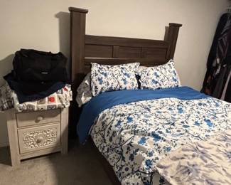 Bedroom 4- Solid wood bed and nightstand