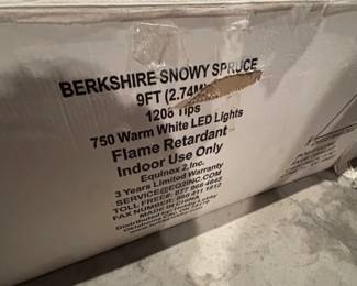 Berkshire 9 ft snowy spruce Christmas tree