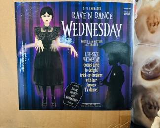 Prepare for Halloween with Wednesday Adams 5ft standing and moving Rave 'n' dance