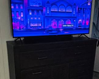 Master bedroom solid wood drawer and Flat screen TV