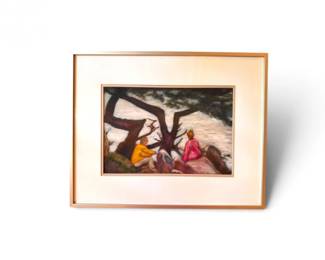 89 OriginalMAGoeppeleCoastalLandscapePaintingSigned