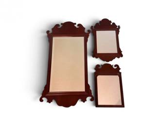143 3VintageBartleyCollectionHenryFordMuseumWoodFramedMirrors