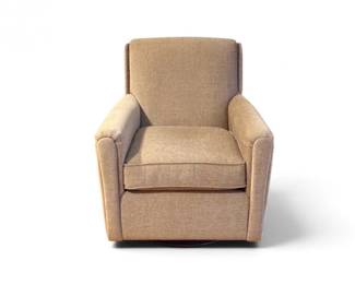 245 BassettUpholsteredGliderRockerChairwNailheadTrimLikeNew