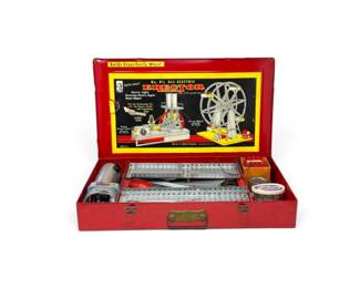 254 VintageACGilbertNo8AllElectricErectorSetwMetalCase