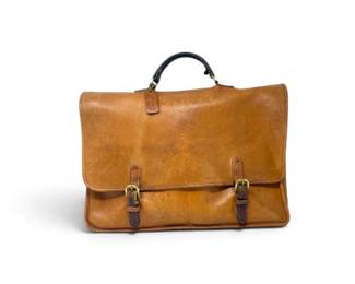 262 VintageCoachLeatherBriefcaseMessengerBagMadeinUSA