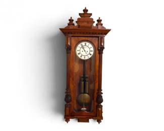 17 AntiqueJKopetscherWienViennaRegulatorWallClockwKey