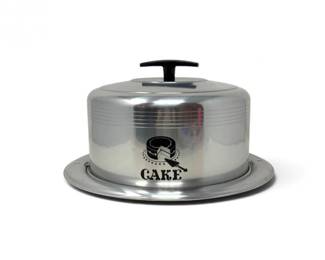 196 VintageWestBendAluminumCakeCarrierwLockingLidMadeinUSA