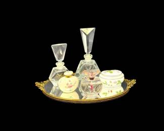 188 VanityCollectionwYSLPerfumeWedgwoodLenoxMirrorTray