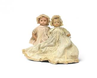 264 2VintageMadameAlexanderIdealBabyDollswClothingBox