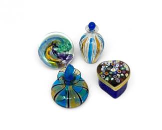 62 SelkirkScotlandPaperweightMuranoStylePerfumeBottlesTrinket