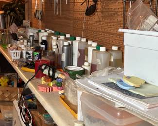 ceramic, soap and candle making stuff