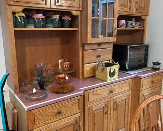 depression glass, blue canning jars