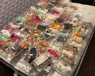 Beanie Babies with cases