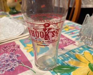 Hook's Drugs glass