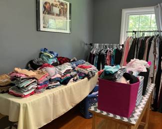 Table of girls clothing