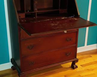 Chippendale Style Secretary Desk second image