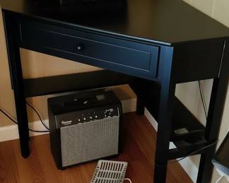 Black Corner Console Table