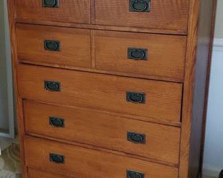 Mission Oak Tall Chest