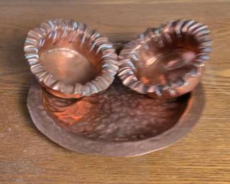 165 copperhandhammerednutdishesinarts
