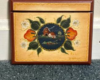 018 folkarthandpaintedwoodenplaque
