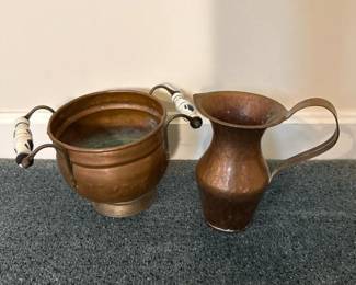 020 copperjardiniereandhammeredcopperpi