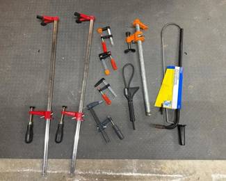 153 assortedclampsandtoiletauger