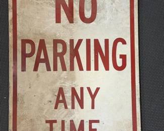 070 noparkinganytimemetalsign