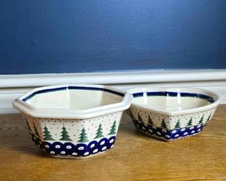 178 boleslawiecpolishpotterybowlswithtr