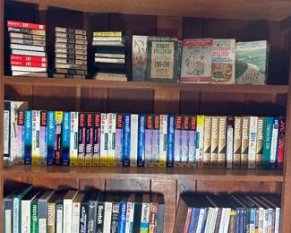 Cassette tapes, CDs, VHS tapes
