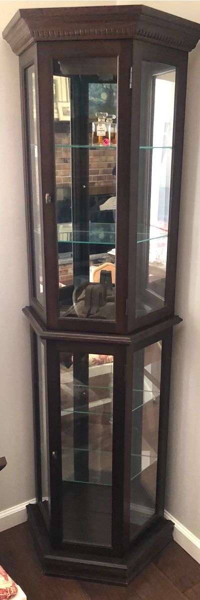 Tall curio cabinet