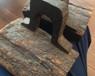 Vintage Railroad Bookends