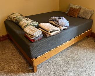 Full-size bed with Heiq tuft-and-needle mattress.