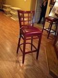 RED LEATHER BAR STOOLS