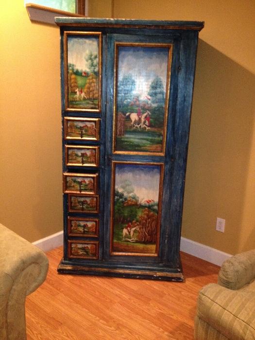 HAND PAINTED CABINET