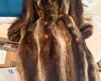 Vintage Long Raccoon Coat