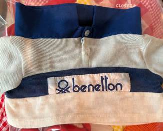 Vintage Benetton Teddy Bear/Doll Top