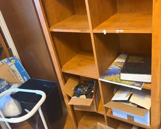 Real wood shelving