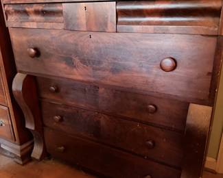 Empire Period (Pre-Victorian) Flaming Burl Mahogany