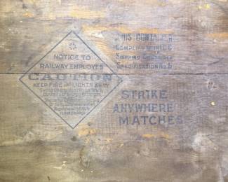 Blue Star Matches Box