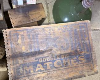 Blue Star Matches Box