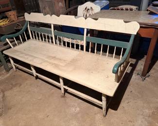 Vintage wood bench
