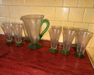 retro glassware