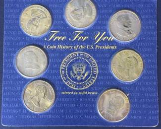 188 uspresidentssolidbrasscommemorative
