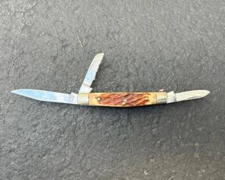 084 vintagejapanthreebladepocketknife